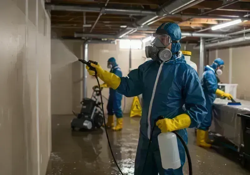 Basement Sanitization and Antimicrobial Treatment process in Richmond Heights, MO