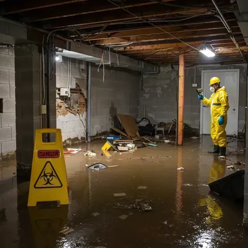 Flooded Basement Electrical Hazard in Richmond Heights, MO Property